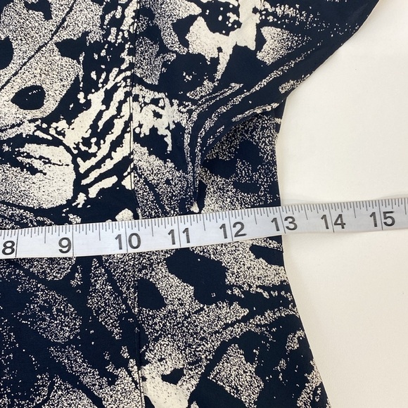 Vintage 80's Dress Flutter Sleeves Threes Company Style Women's 6 - Picture 11 of 14